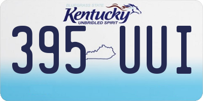 KY license plate 395UUI