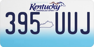KY license plate 395UUJ