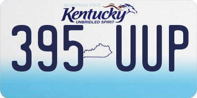 KY license plate 395UUP