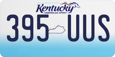 KY license plate 395UUS