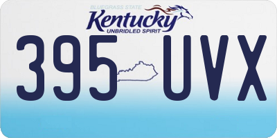 KY license plate 395UVX