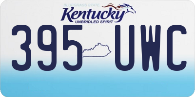 KY license plate 395UWC
