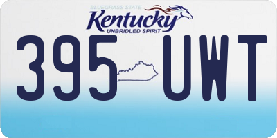 KY license plate 395UWT