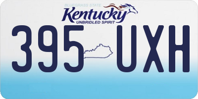 KY license plate 395UXH