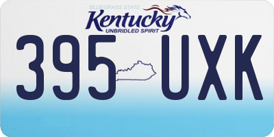KY license plate 395UXK
