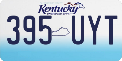 KY license plate 395UYT