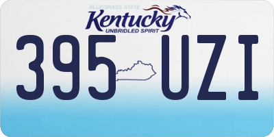 KY license plate 395UZI