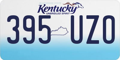 KY license plate 395UZO