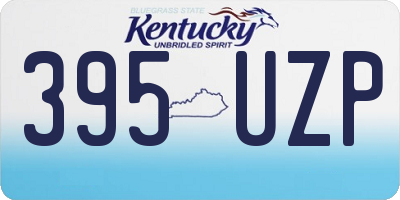 KY license plate 395UZP