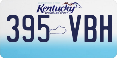 KY license plate 395VBH