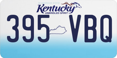 KY license plate 395VBQ