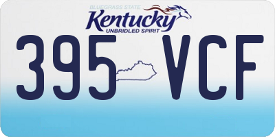 KY license plate 395VCF