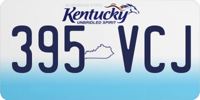 KY license plate 395VCJ