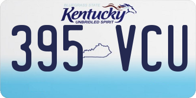KY license plate 395VCU