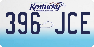 KY license plate 396JCE