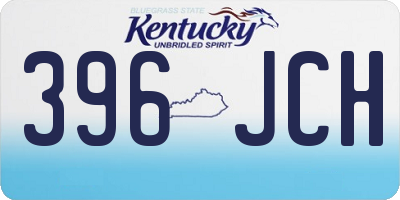 KY license plate 396JCH