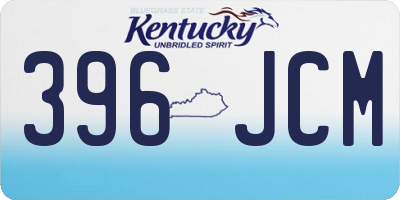 KY license plate 396JCM