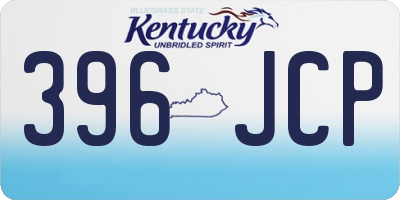 KY license plate 396JCP