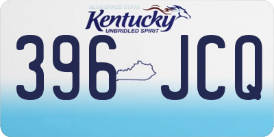 KY license plate 396JCQ