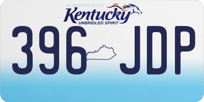 KY license plate 396JDP