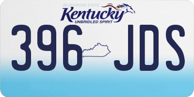 KY license plate 396JDS