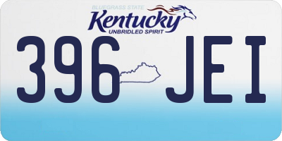 KY license plate 396JEI