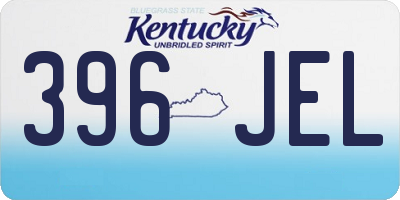 KY license plate 396JEL