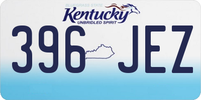 KY license plate 396JEZ