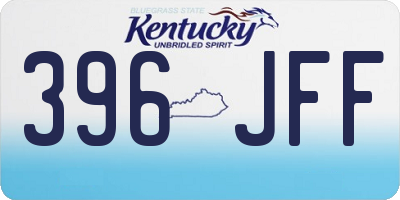 KY license plate 396JFF