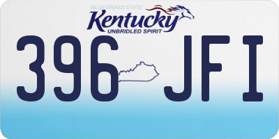 KY license plate 396JFI