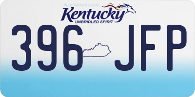 KY license plate 396JFP
