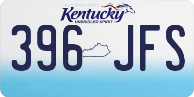 KY license plate 396JFS