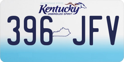 KY license plate 396JFV