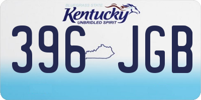 KY license plate 396JGB