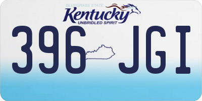 KY license plate 396JGI
