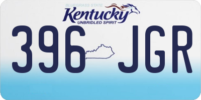 KY license plate 396JGR