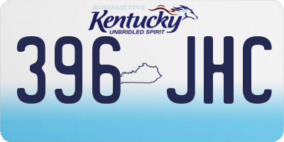 KY license plate 396JHC