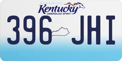 KY license plate 396JHI