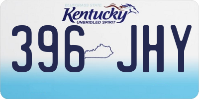 KY license plate 396JHY