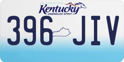 KY license plate 396JIV