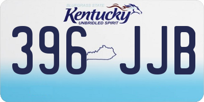 KY license plate 396JJB