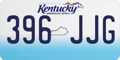 KY license plate 396JJG