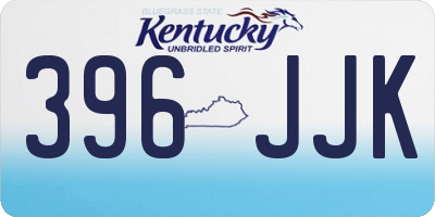 KY license plate 396JJK