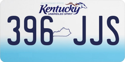 KY license plate 396JJS
