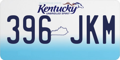KY license plate 396JKM