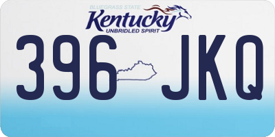 KY license plate 396JKQ