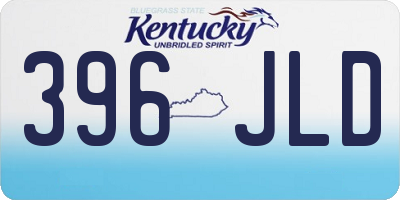KY license plate 396JLD