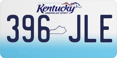 KY license plate 396JLE