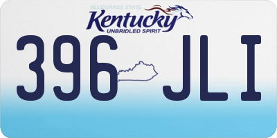 KY license plate 396JLI