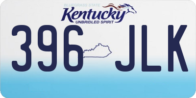 KY license plate 396JLK